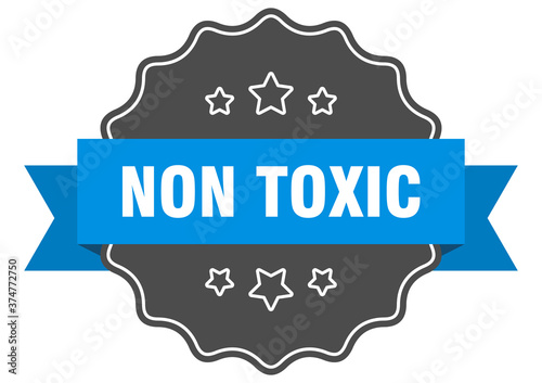non toxic label. non toxic isolated seal. sticker. sign