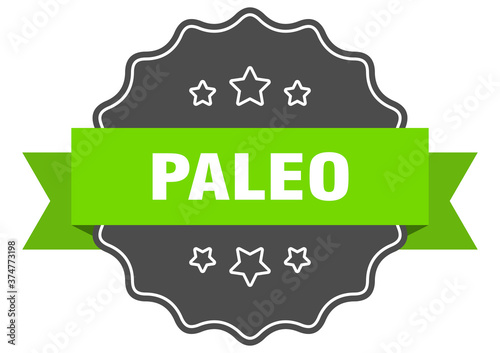 paleo label. paleo isolated seal. sticker. sign