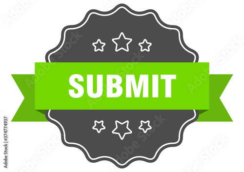 submit label. submit isolated seal. sticker. sign