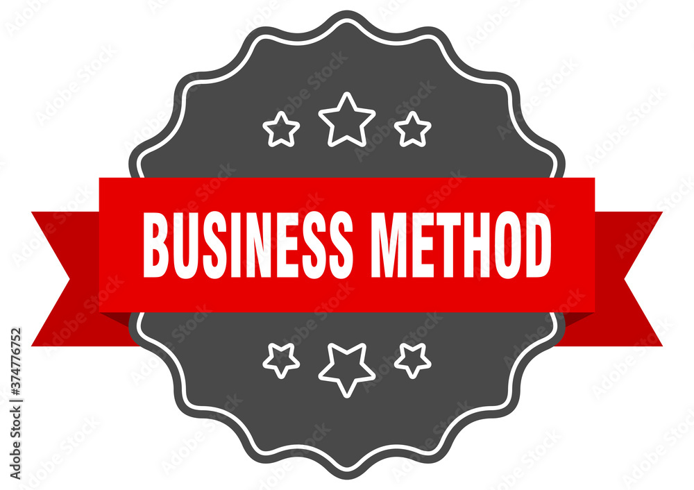 business method label. business method isolated seal. sticker. sign