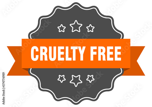 cruelty free label. cruelty free isolated seal. sticker. sign