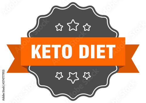 keto diet label. keto diet isolated seal. sticker. sign