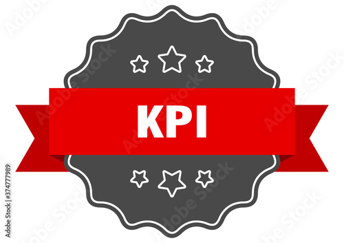 kpi label. kpi isolated seal. sticker. sign