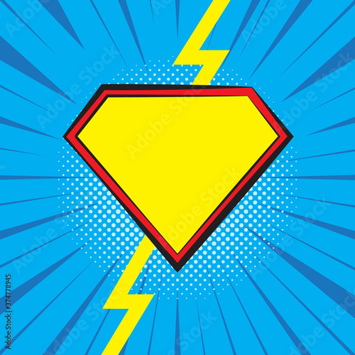 Cartoon versus halftone banner. vector illustration