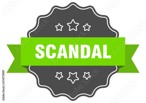 scandal label. scandal isolated seal. sticker. sign