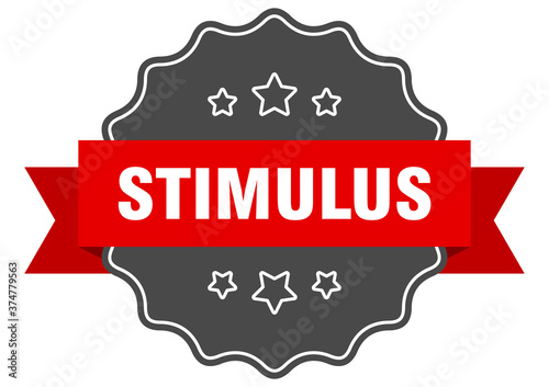 stimulus label. stimulus isolated seal. sticker. sign