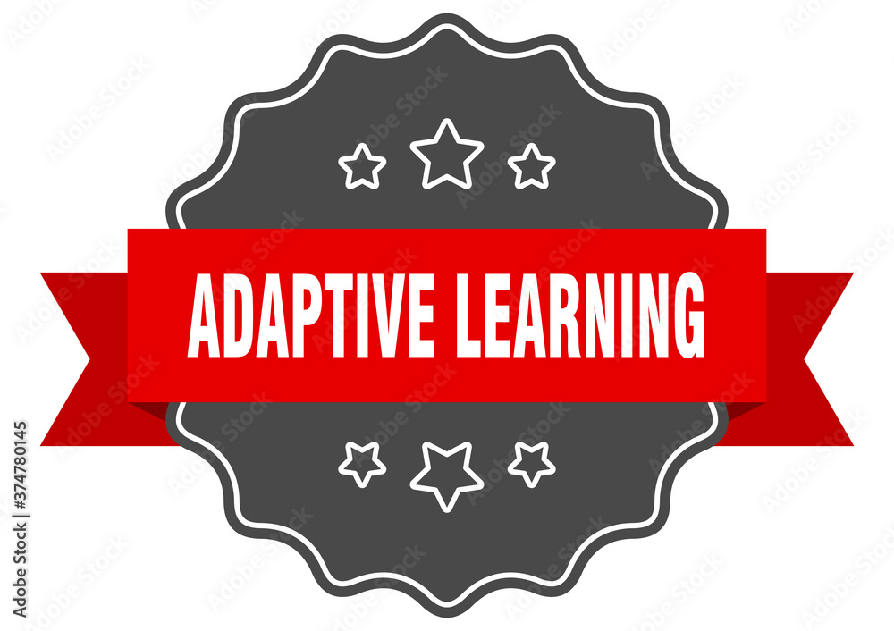 Obraz premium adaptive learning label. adaptive learning isolated seal. sticker. sign