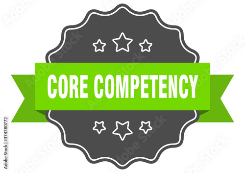 core competency label. core competency isolated seal. sticker. sign