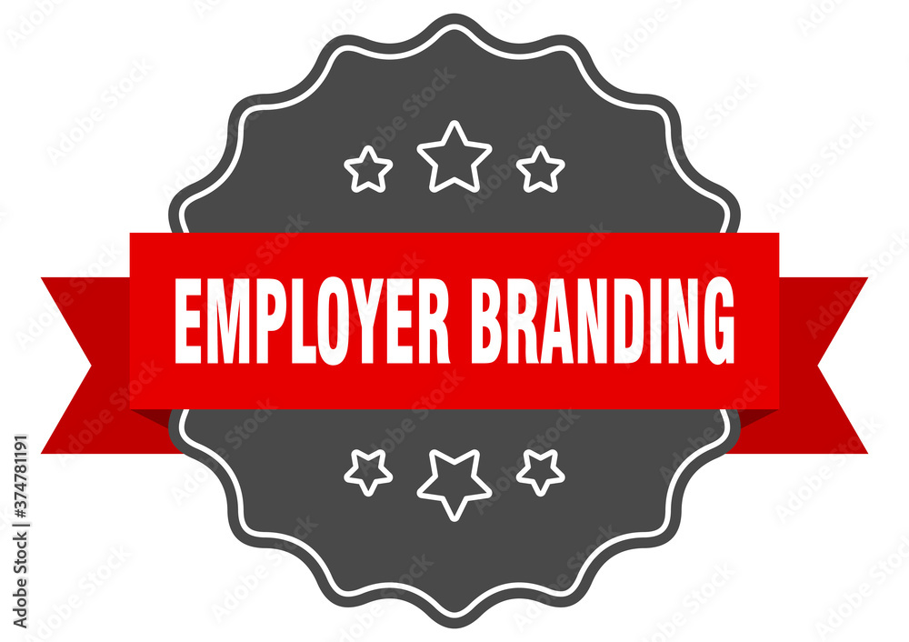 employer branding label. employer branding isolated seal. sticker. sign