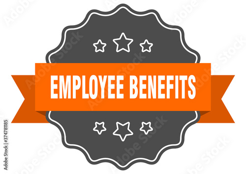 employee benefits label. employee benefits isolated seal. sticker. sign