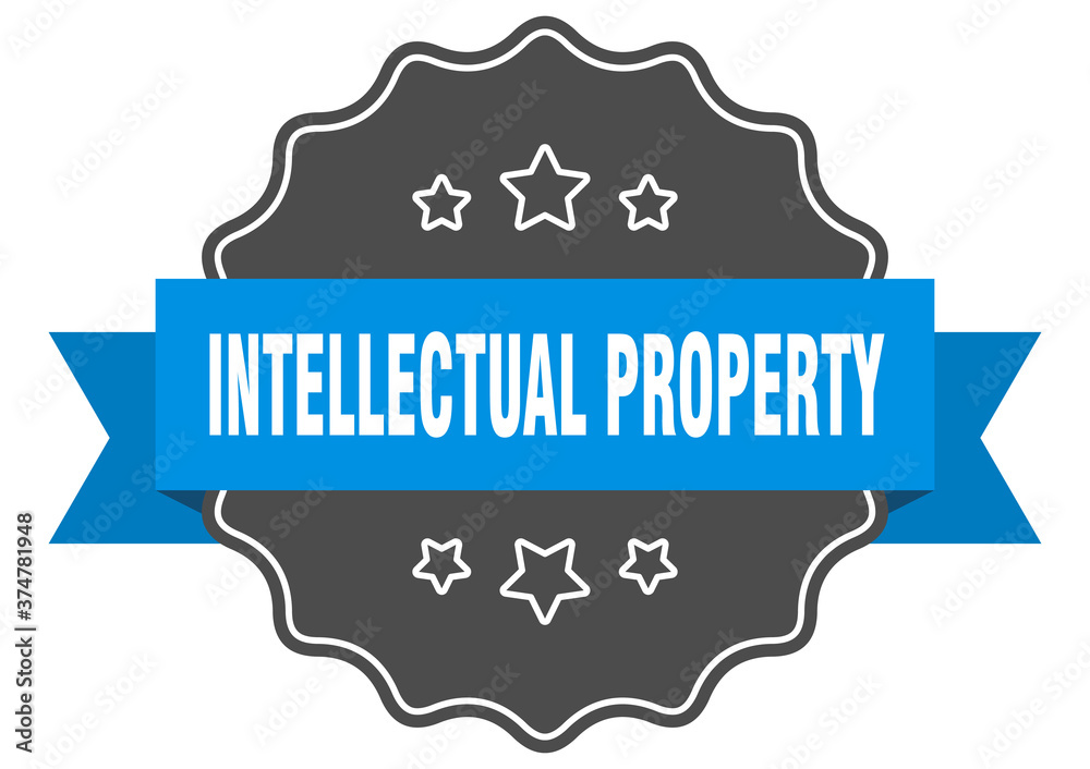 intellectual property label. intellectual property isolated seal. sticker. sign