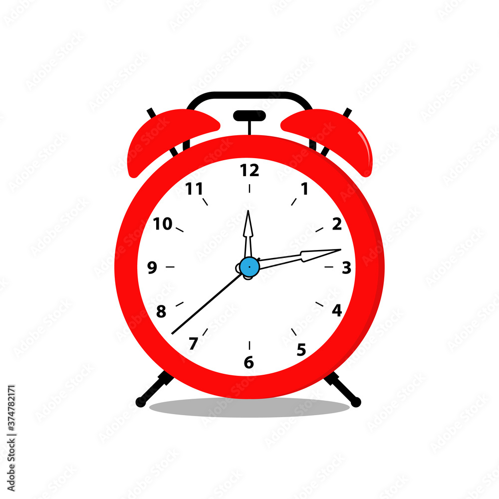 red alarm clock