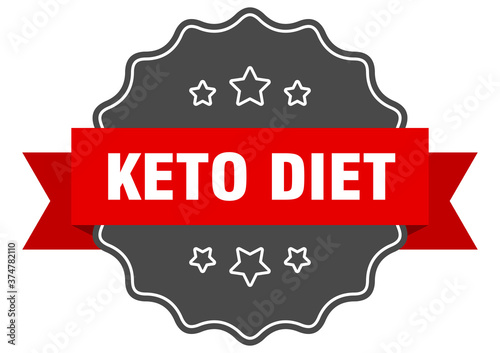 keto diet label. keto diet isolated seal. sticker. sign