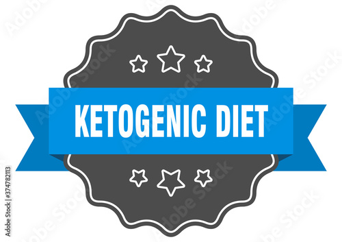 ketogenic diet label. ketogenic diet isolated seal. sticker. sign