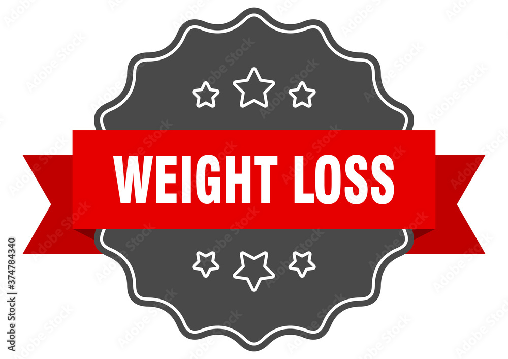 weight loss label. weight loss isolated seal. sticker. sign
