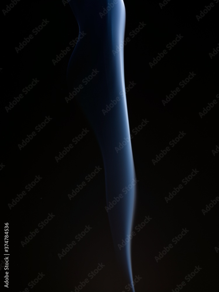 Artistic smoke in the dark