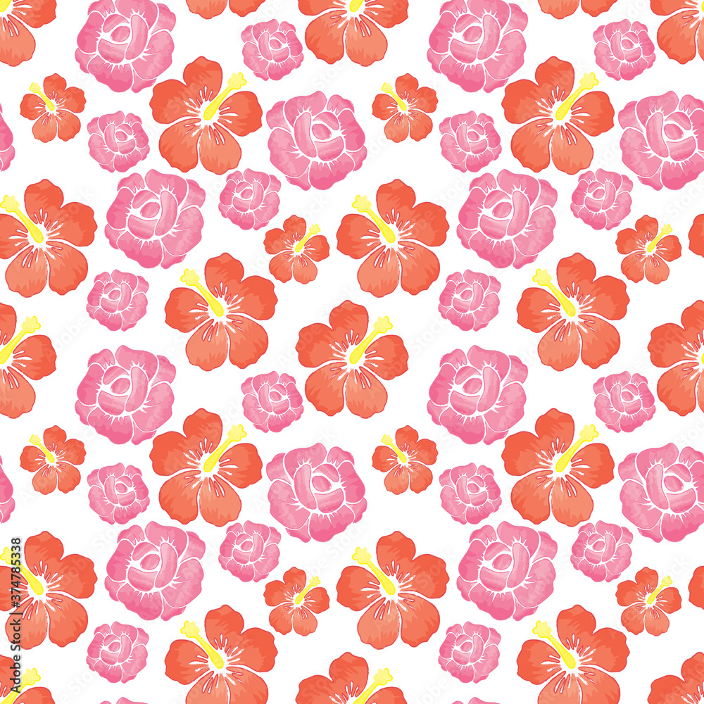 seamless pattern with flowers seamless pattern with flowers