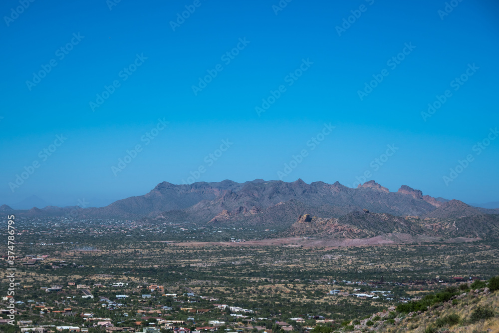 An overlooking view of nature in Apache Junction, Arizona