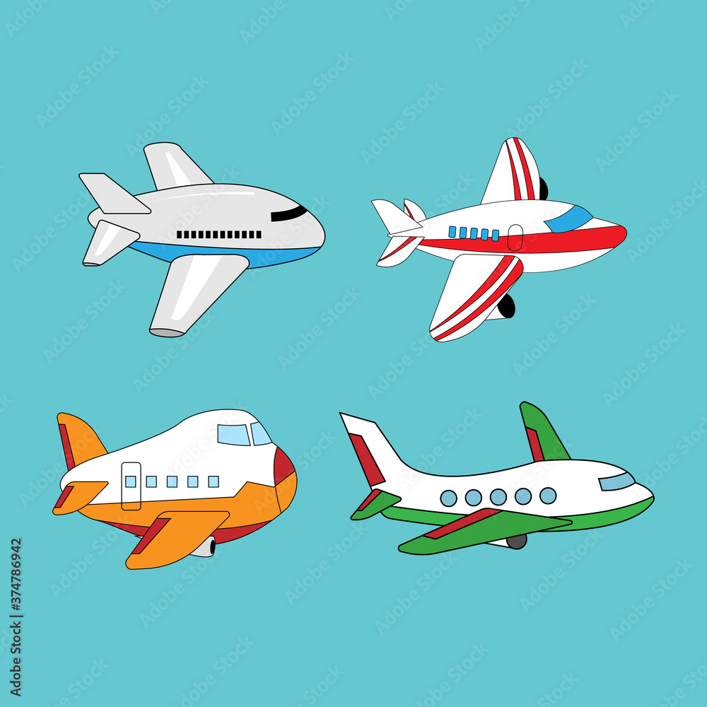 vector illustration of airplane vector illustration of airplane