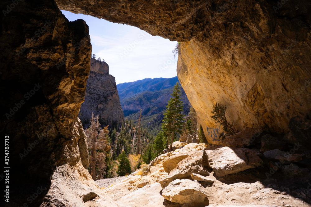 Mountain Cave and Scenic Views