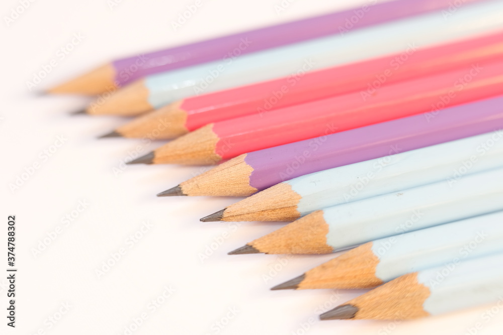 colored pencils isolated on white background colored pencils isolated on white background