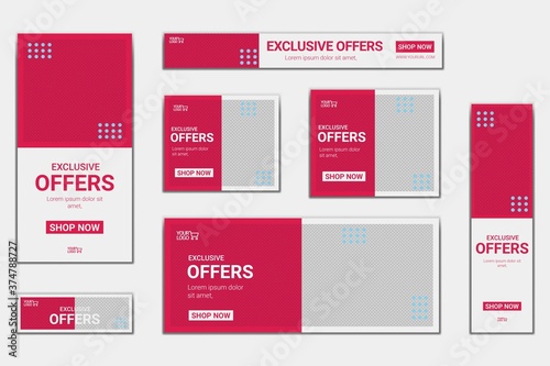 Banner template for online fashion sale