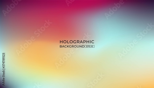 Abstract blurred gradient background. Colorful smooth banner template. Mesh backdrop with bright colors. Vector