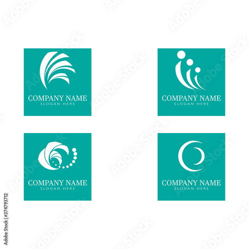 Set  Vector illustration Business Abstract Circle icon
