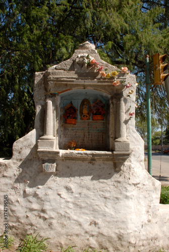 Virgen de Guadalupe, Altar en Puente en Ixmiquilpan Hidalgo photo