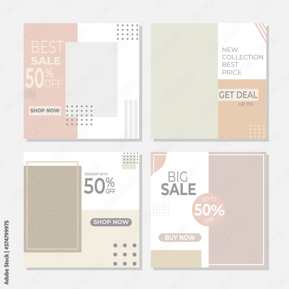 modern design template for social media