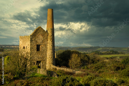 Tin mining relic - Cornwall photo