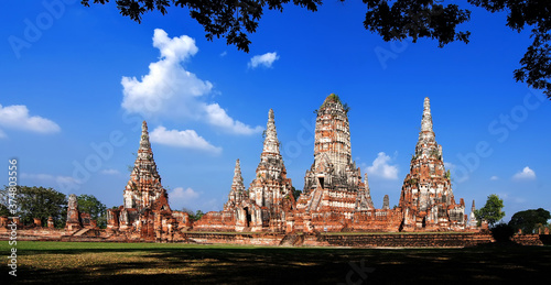 Scenery of Wat Chaiwatthanaram It is an important archaeological site of Ayut...