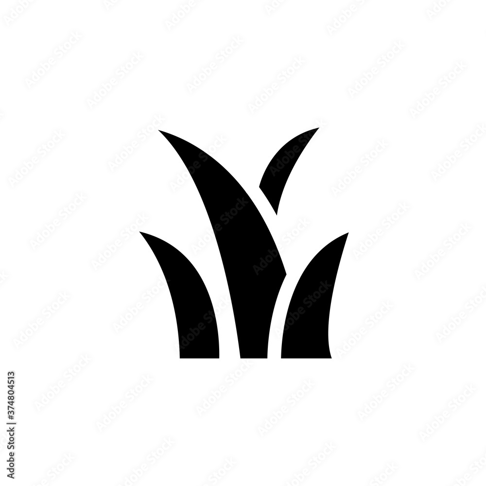 grass icon vector symbol template grass icon vector symbol template