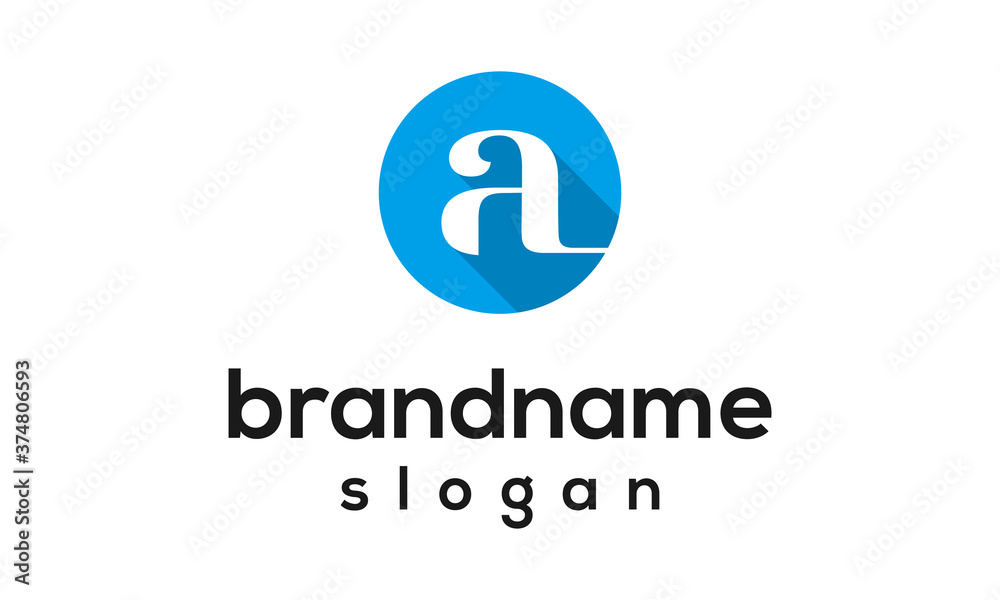 Modern letter A logo design vector