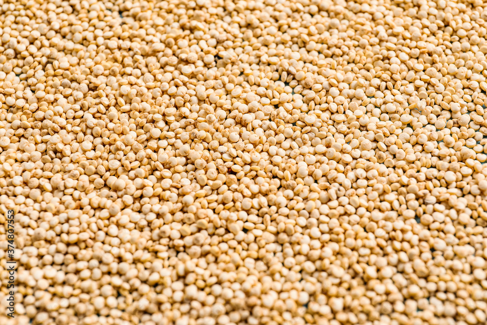 Heap of healthy quinoa as background Heap of healthy quinoa as background
