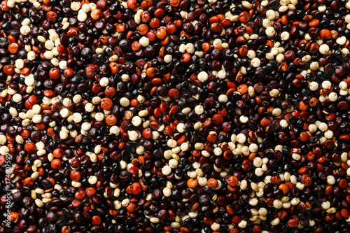Heap of healthy quinoa as background © Pixel-Shot