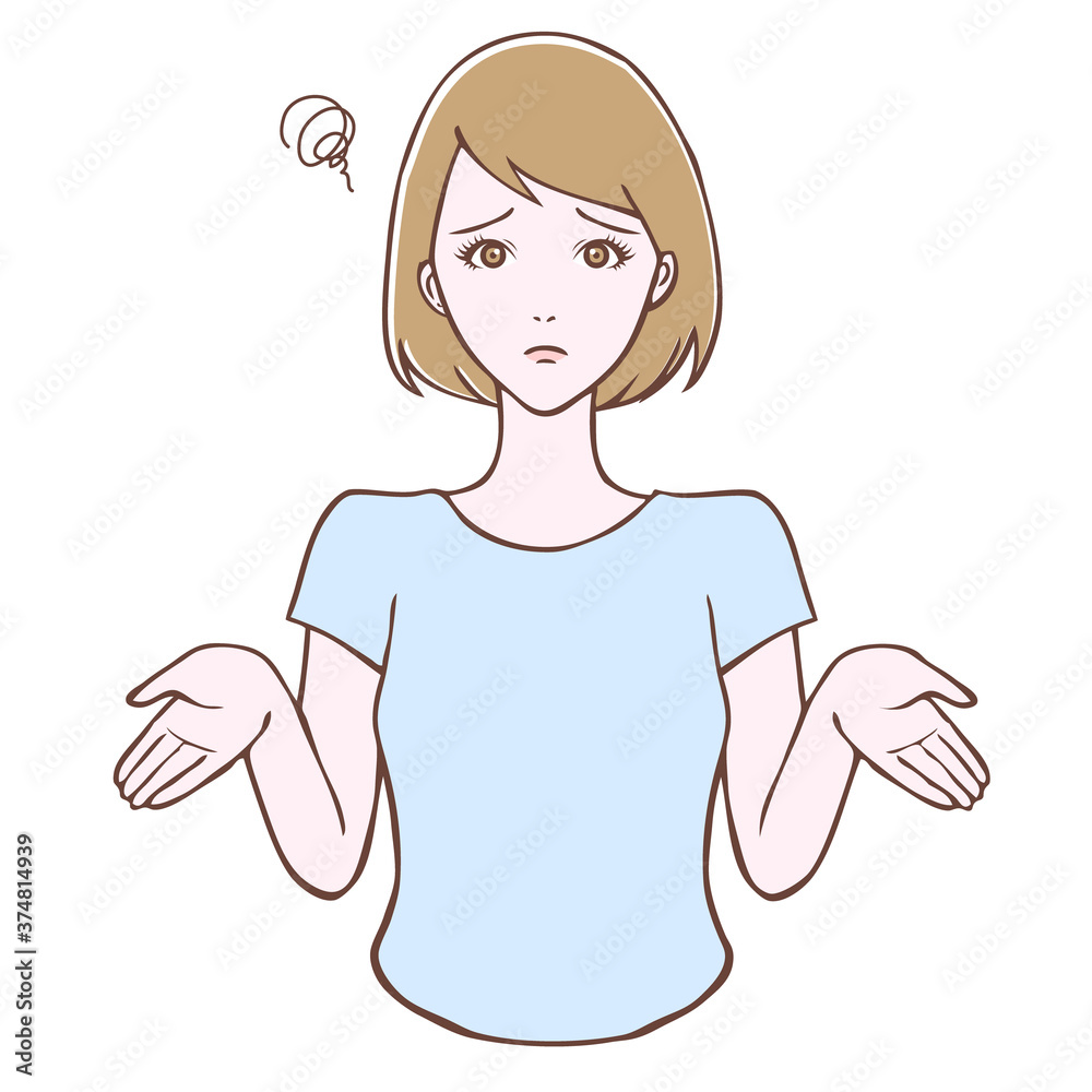 若い女性 がっかりポーズ イラスト 若い女性 がっかりポーズ イラスト