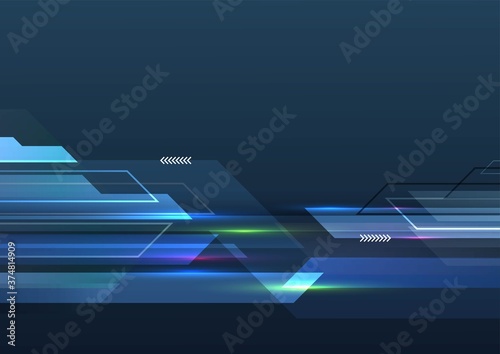 Technology background color vector for web and design