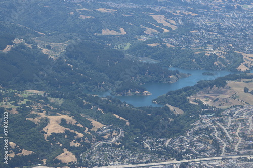 Lake Chabot from Above