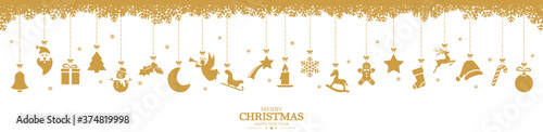 collection of hanging christmas icons