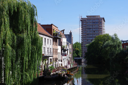 Fototapeta Naklejka Na Ścianę i Meble -  Panorama de la ville de Gand