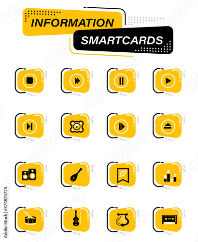 Music icons set