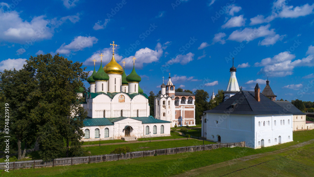 Gold ring of Russia. The main attractions of the Spaso-Evfimiev Monastery in Suzdal.