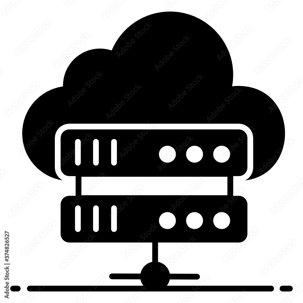 Server rack connected with cloud showing cloud hosting icon
Server rack connected with cloud showing cloud hosting icon