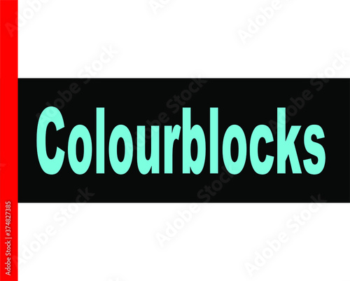 BLACK BACTOR BANNER COLOURBLOCKS