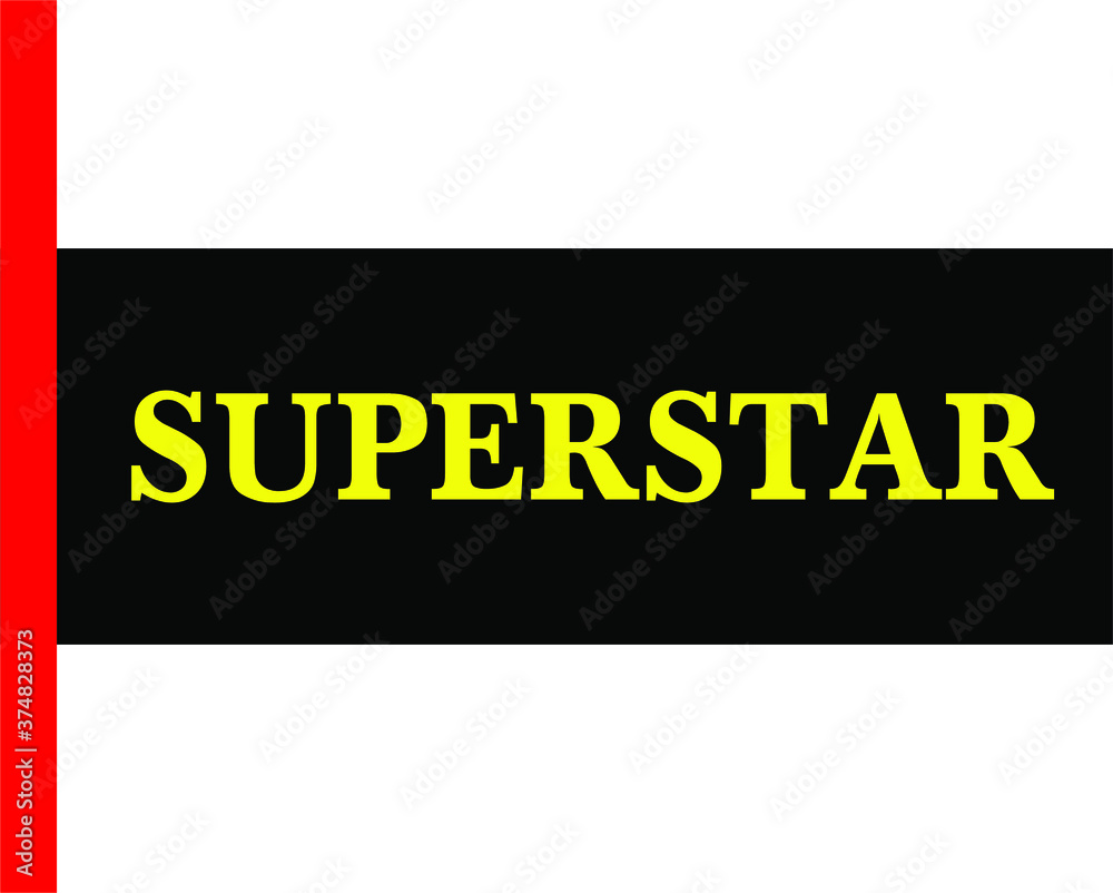 BLACK BACTOR BANNER SUPERSTAR BLACK BACTOR BANNER SUPERSTAR