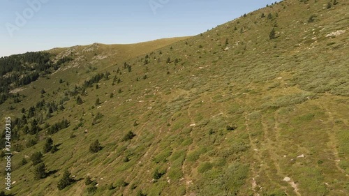 mountain landscape with blue sky