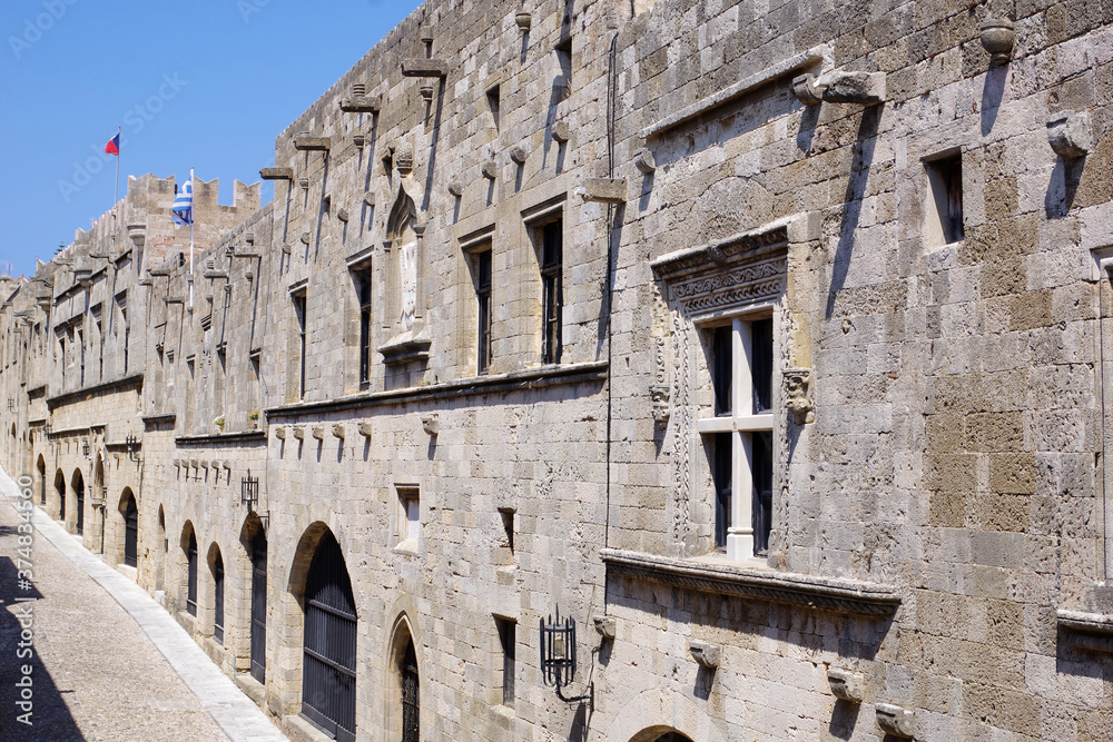 Ancienne rue médiévale des Chevaliers, Rhodes