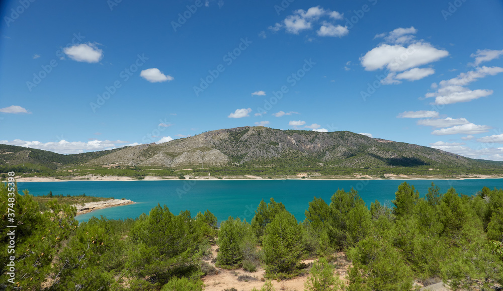 Buendía dam and reservoir in Cuenca. Castilla la Mancha. Spain