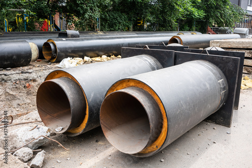 Insulated water pipes, underground sewerage infrastructure renovation.